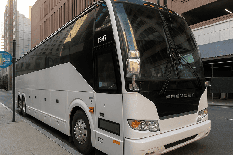 a Charter Bus Rental Maricopa coach bus