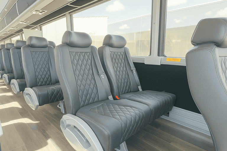 interior of Charter Bus Rental Maricopa charter bus